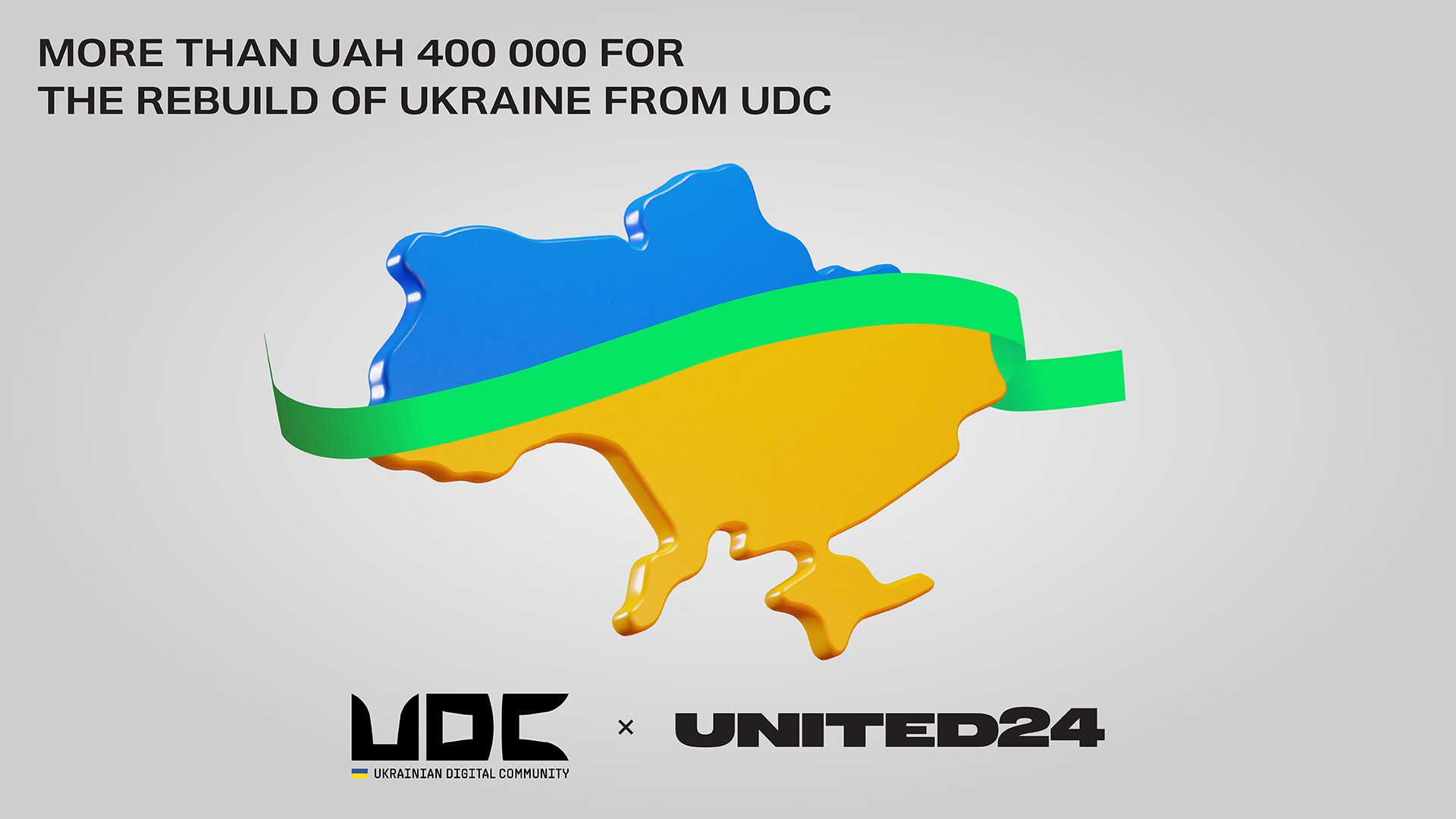 The Ukrainian Digital Community has donated over 400,000 UAH via UNITED24